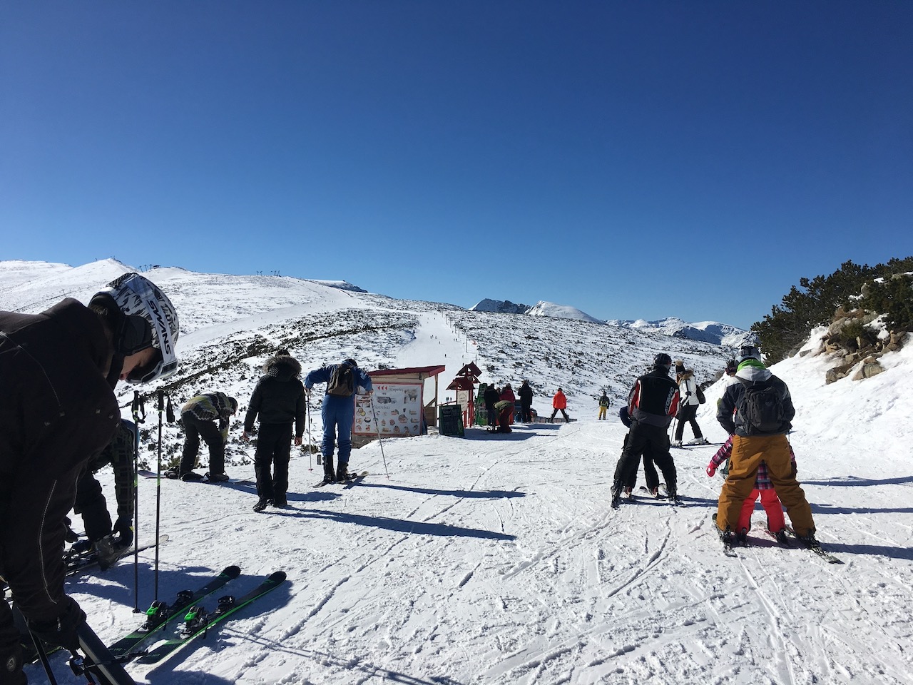 Borovets ski slopes in the Rila mountains
