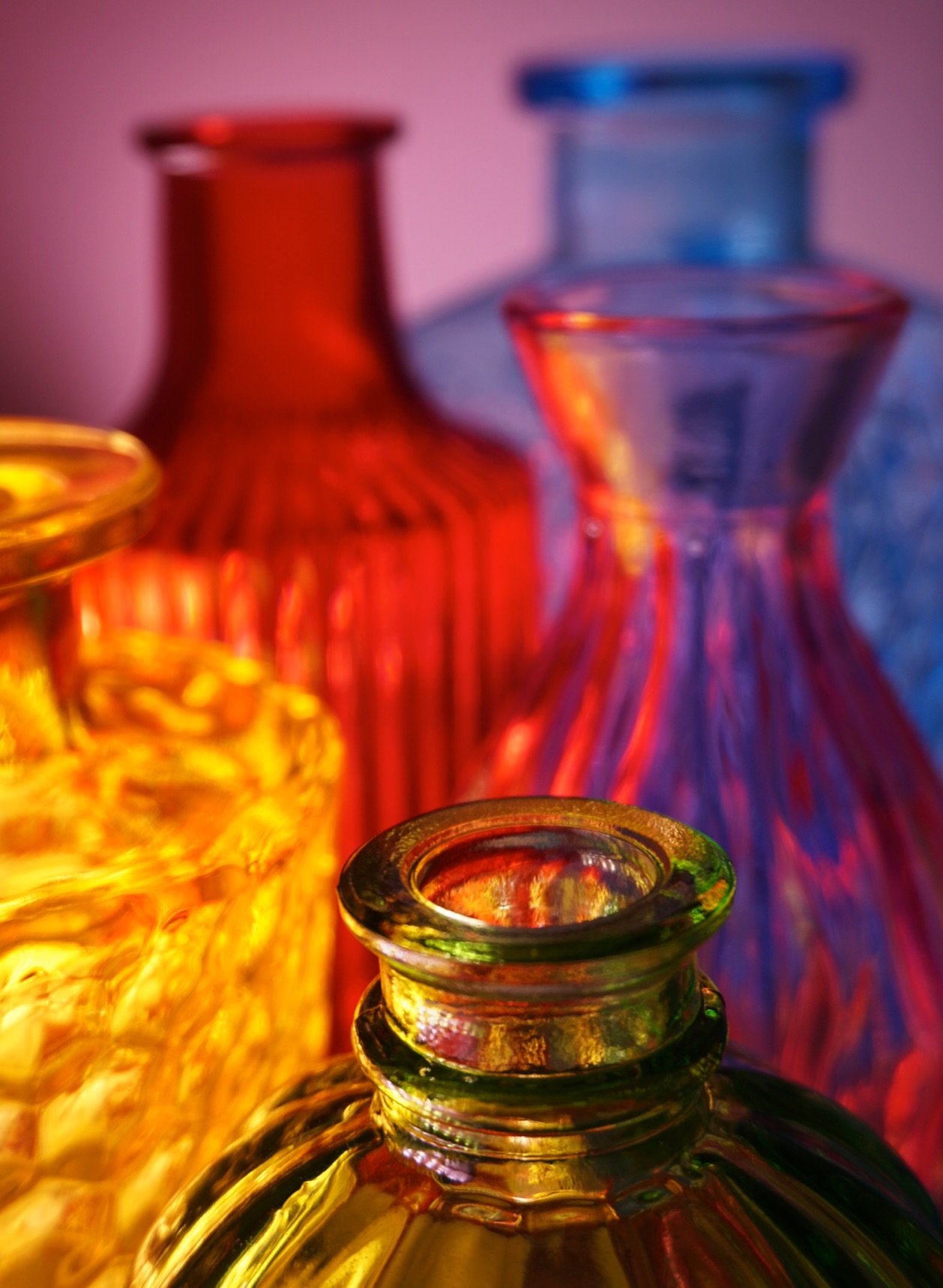 Glass and colours photograph
