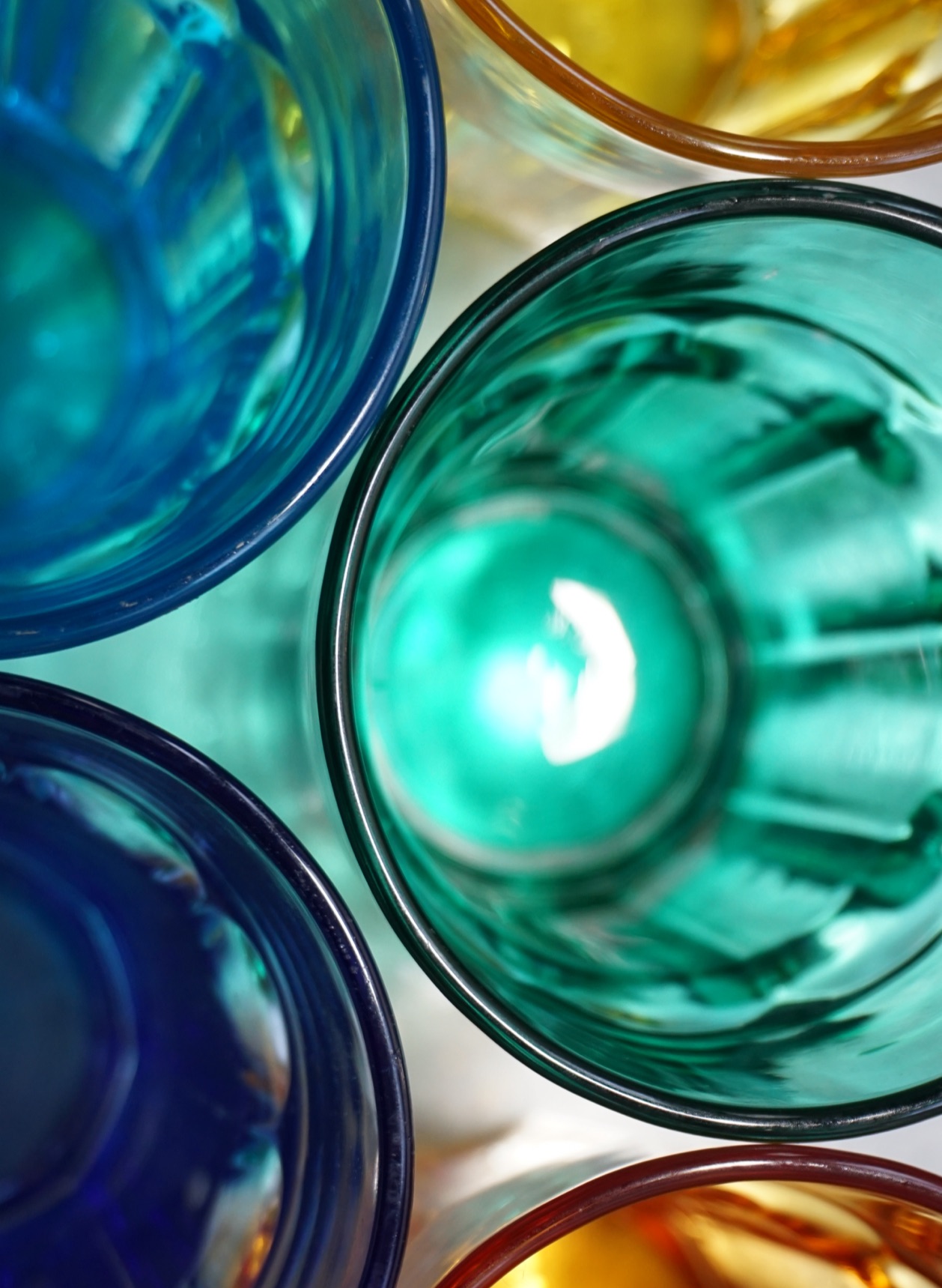 Glass and colours photograph