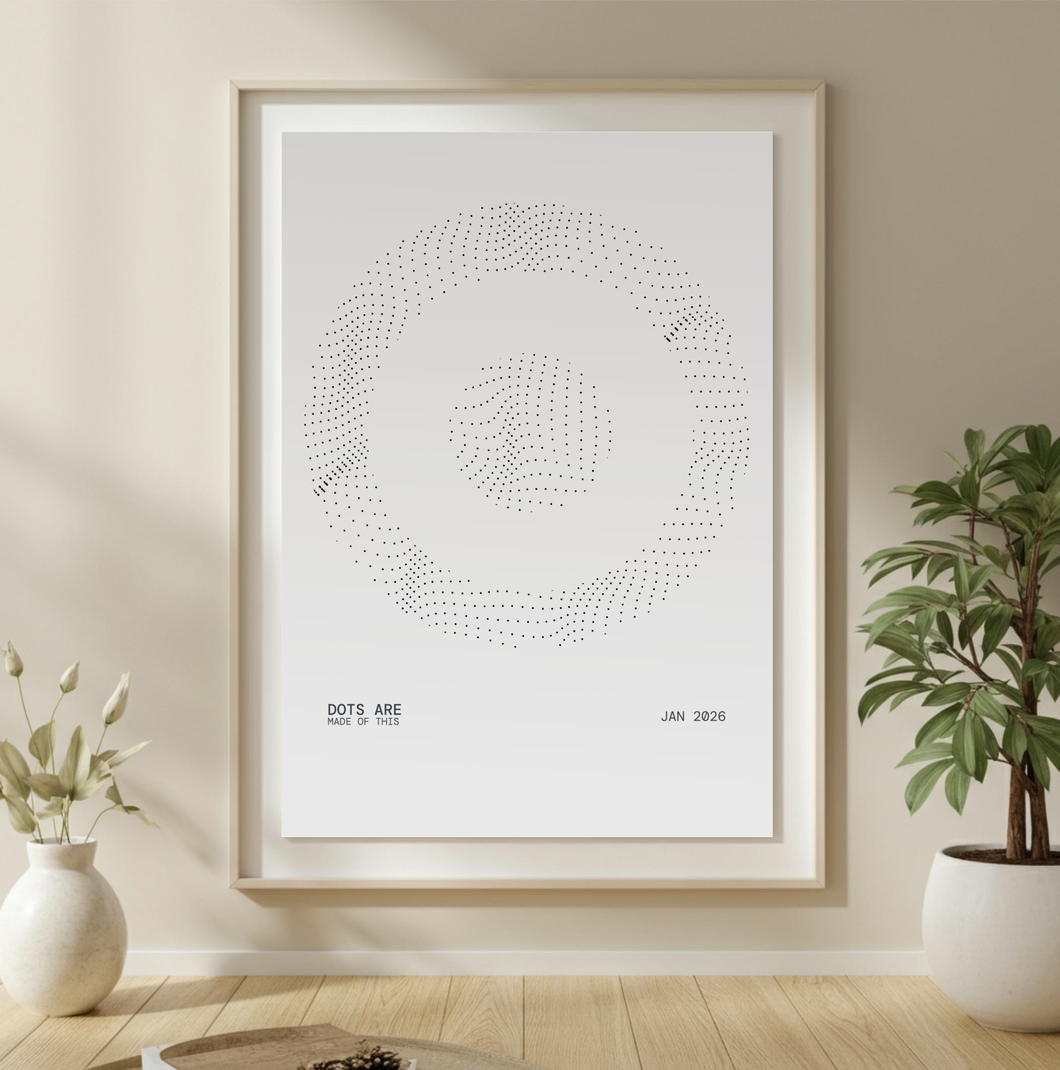 dots poster mockup